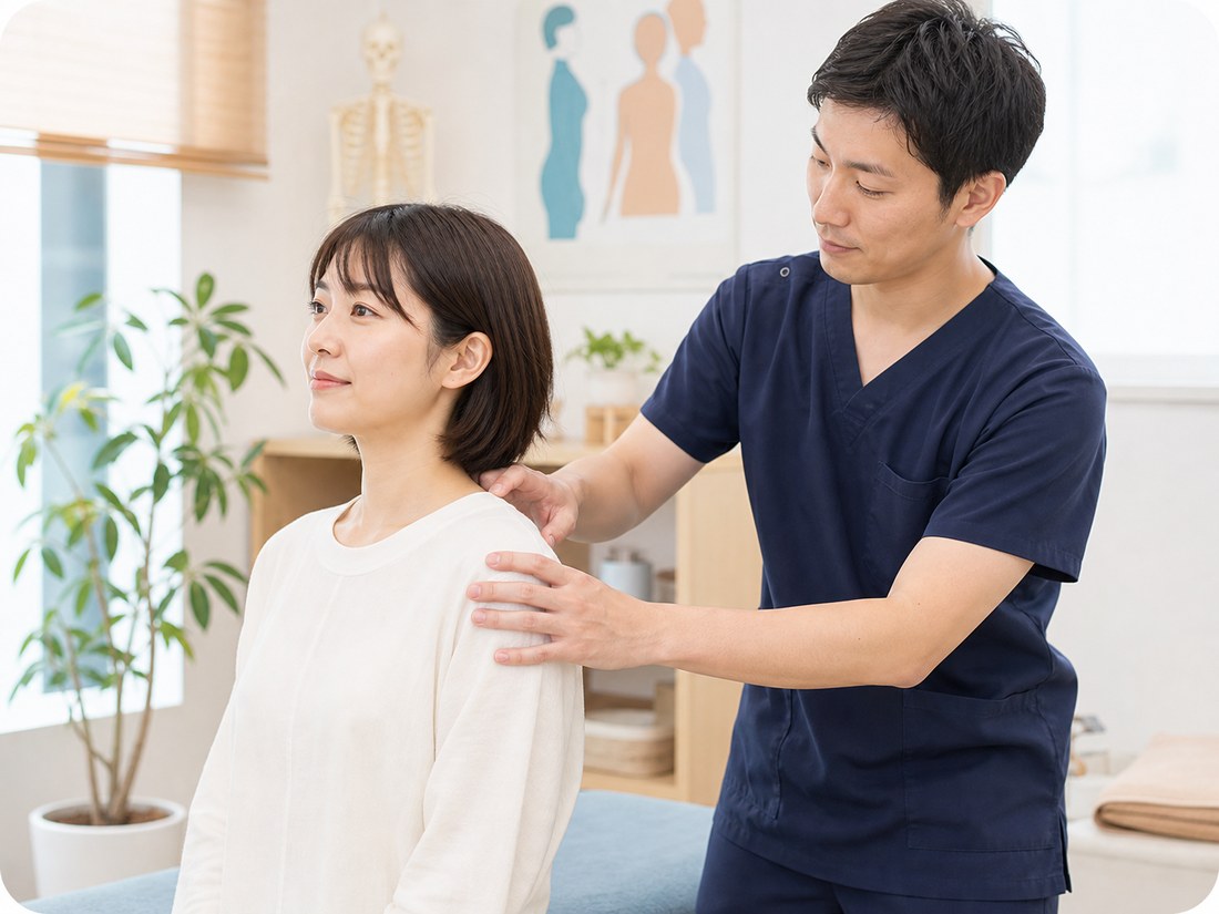 マッサージ後に痛みが戻る様子